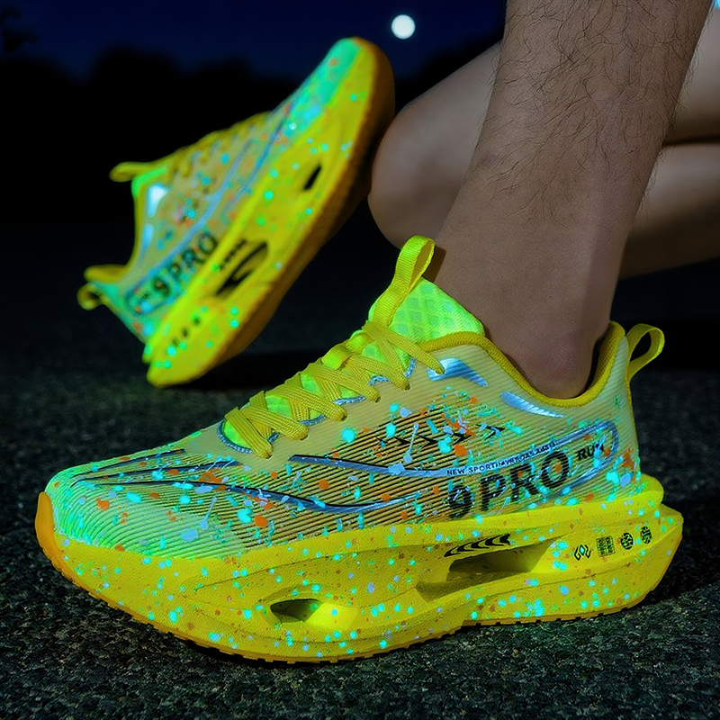 Reflective Night Running Shoes - New Soft Sole Cushioning Men's Running
