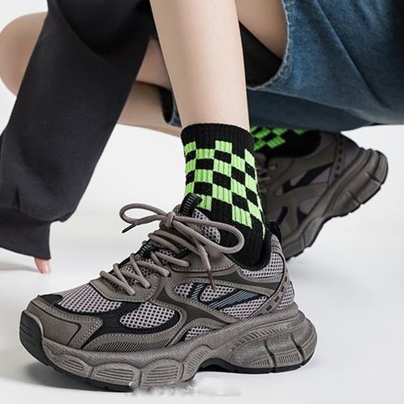6 Styles Knitted Fabric Mesh S - огляд і ціна Knit Fabric Lace Up Sneakers