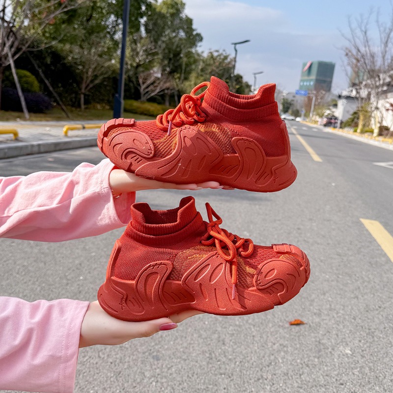 2026 New Knitted Breathable Wo - огляд і ціна Knit Fabric Lace Up Sneakers