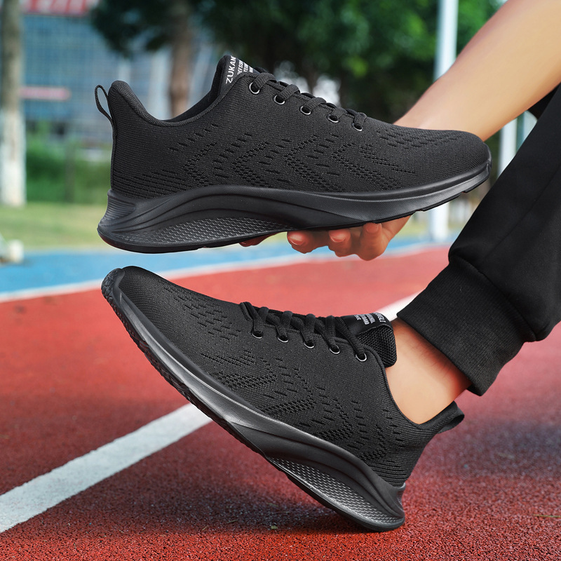 New Shoes for Men Sneaker Spri - огляд і ціна Knit Fabric Lace Up Sneakers