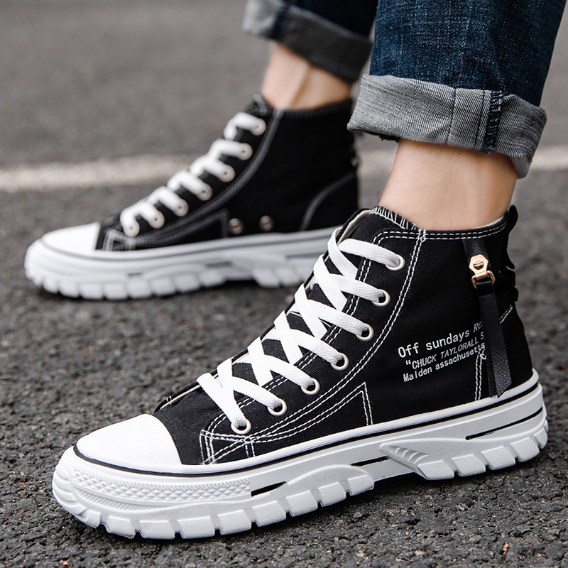 Men Shoes High-Top Canvas Shoe - огляд і ціна Breathable Mesh Athletic Shoes