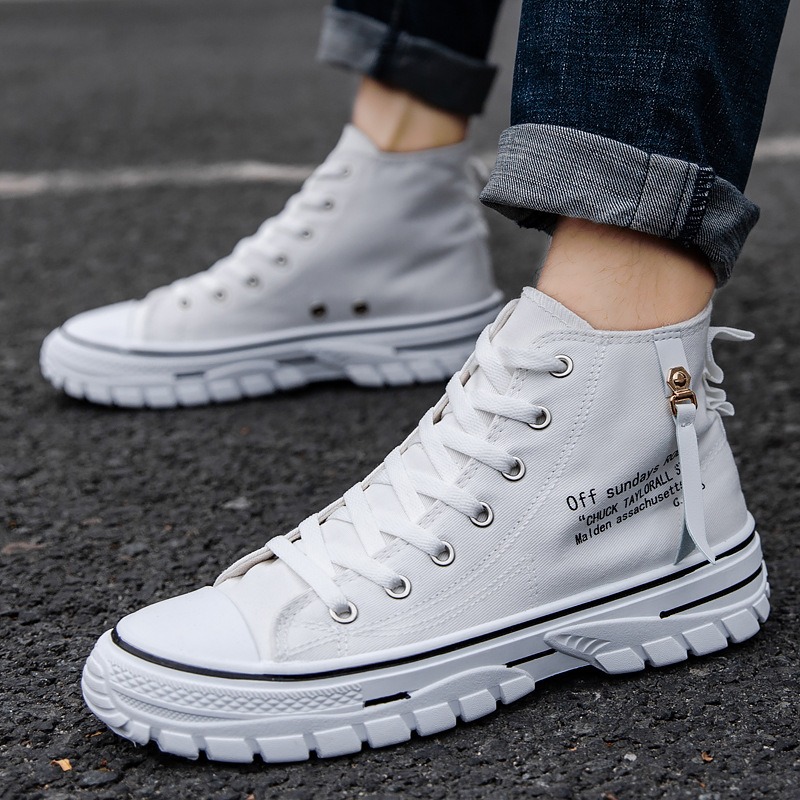 Men Shoes High-Top Canvas Shoe - огляд і ціна Breathable Mesh Athletic Shoes